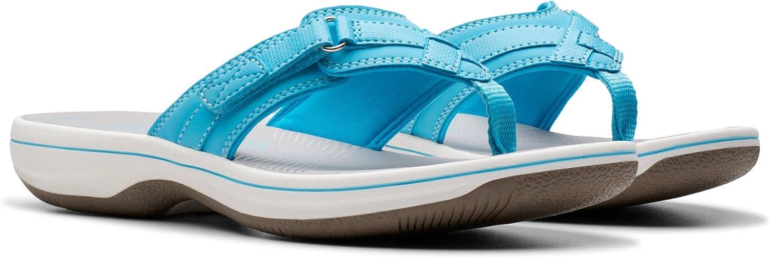 imageClarks Womens Breeze Sea FlipFlopLight Turquoise Synthetic