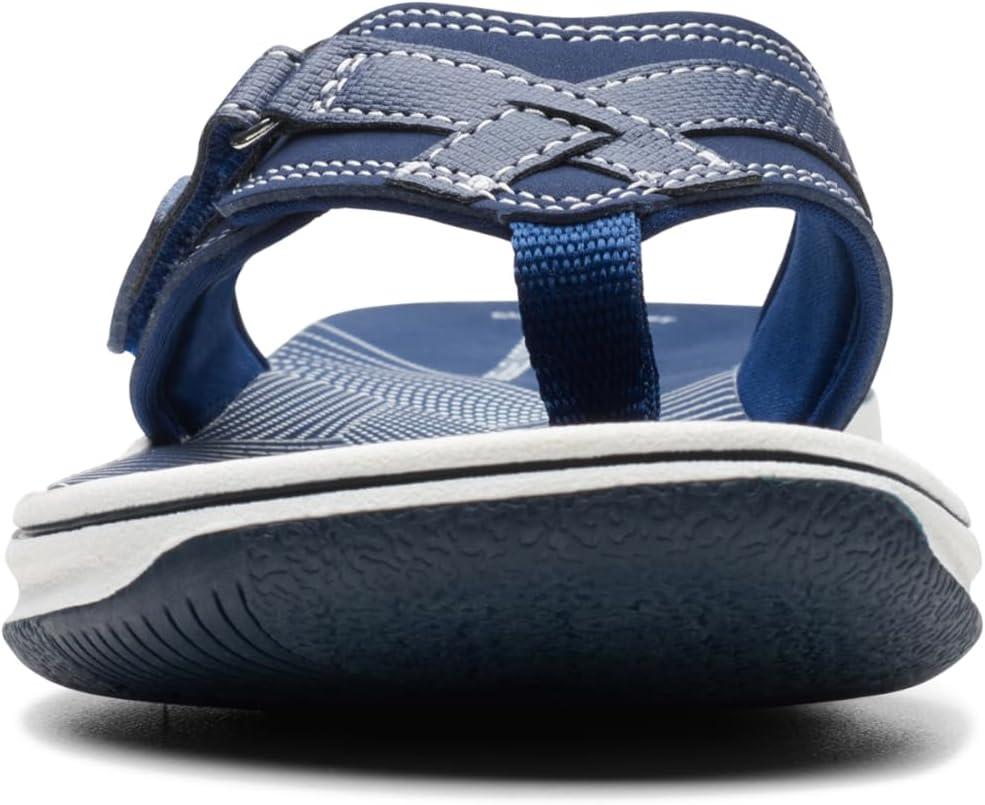 imageClarks Womens Breeze Sea FlipFlopNavy Synthetic