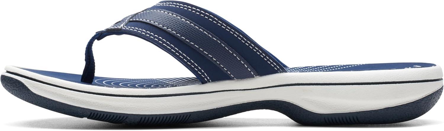 imageClarks Womens Breeze Sea FlipFlopNavy Synthetic