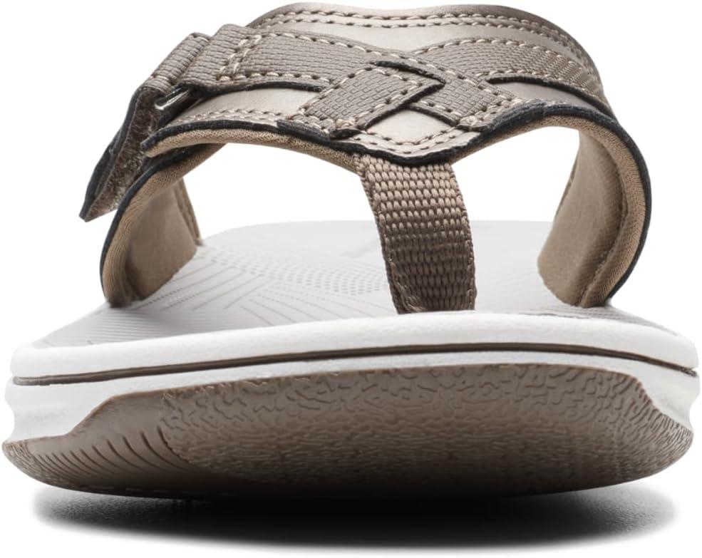 imageClarks Womens Breeze Sea FlipFlopPewter Synthetic
