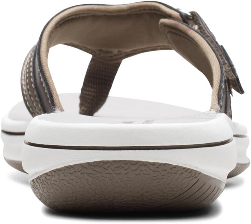 imageClarks Womens Breeze Sea FlipFlopPewter Synthetic