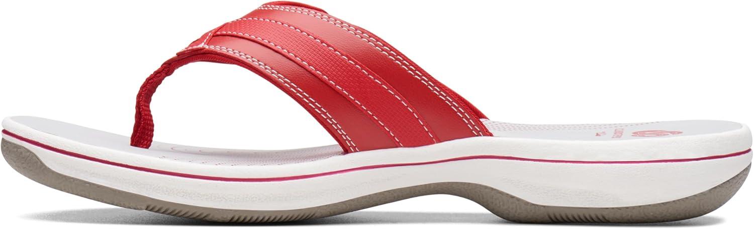 imageClarks Womens Breeze Sea FlipFlopRed Synthetic