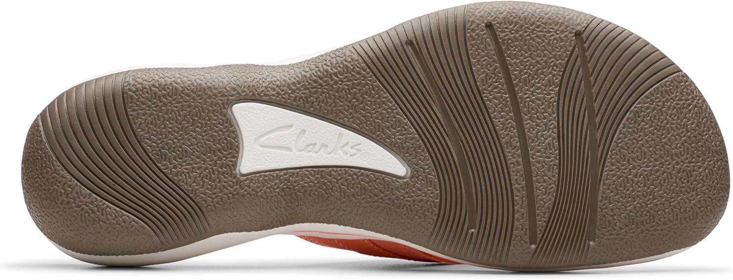 imageClarks Womens Breeze Sea FlipFlopTangerinePop Synthetic