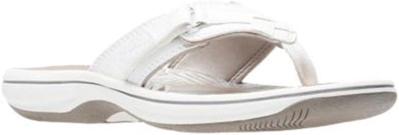 imageClarks Womens Breeze Sea FlipFlopWhite Synthetic