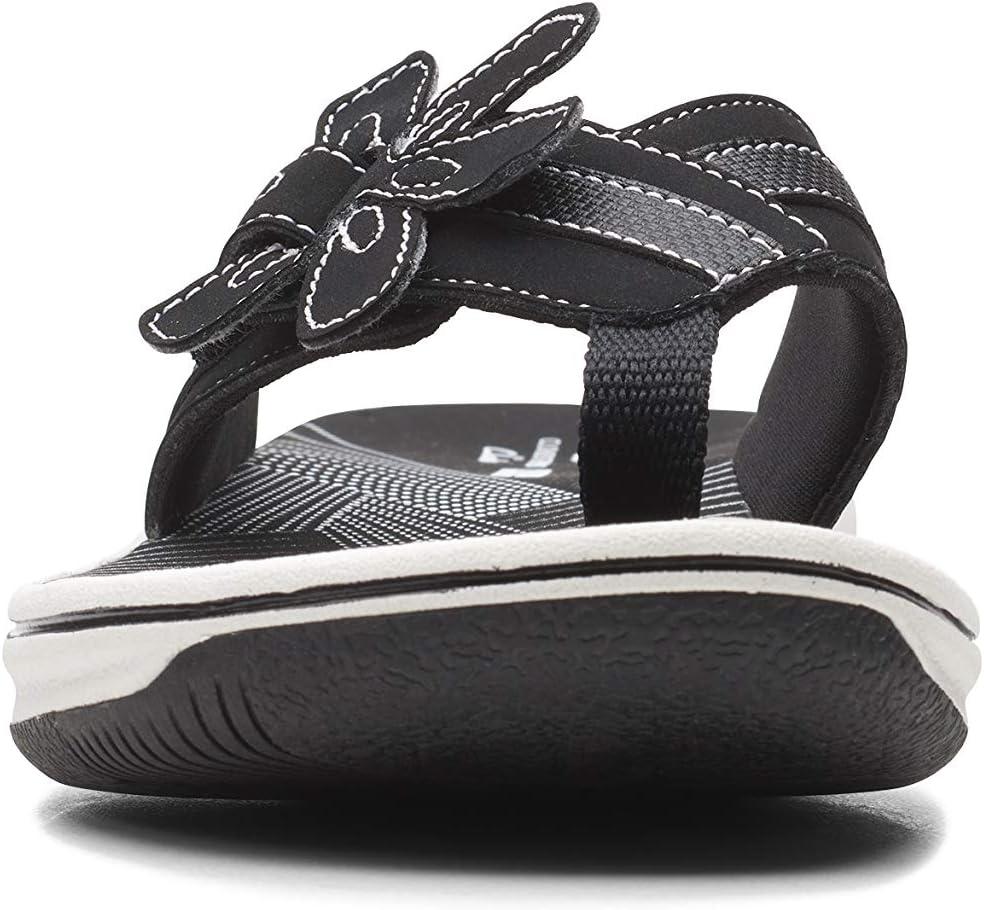 imageClarks Womens Brinkley Flora Cloudsteppers FlipFlopsBlack