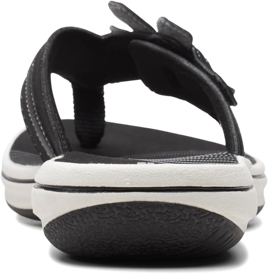 imageClarks Womens Brinkley Flora Cloudsteppers FlipFlopsBlack
