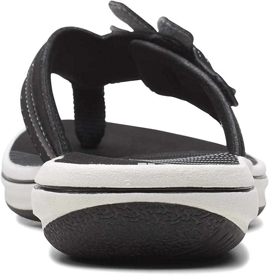 imageClarks Womens Brinkley Flora Cloudsteppers FlipFlopsBlack