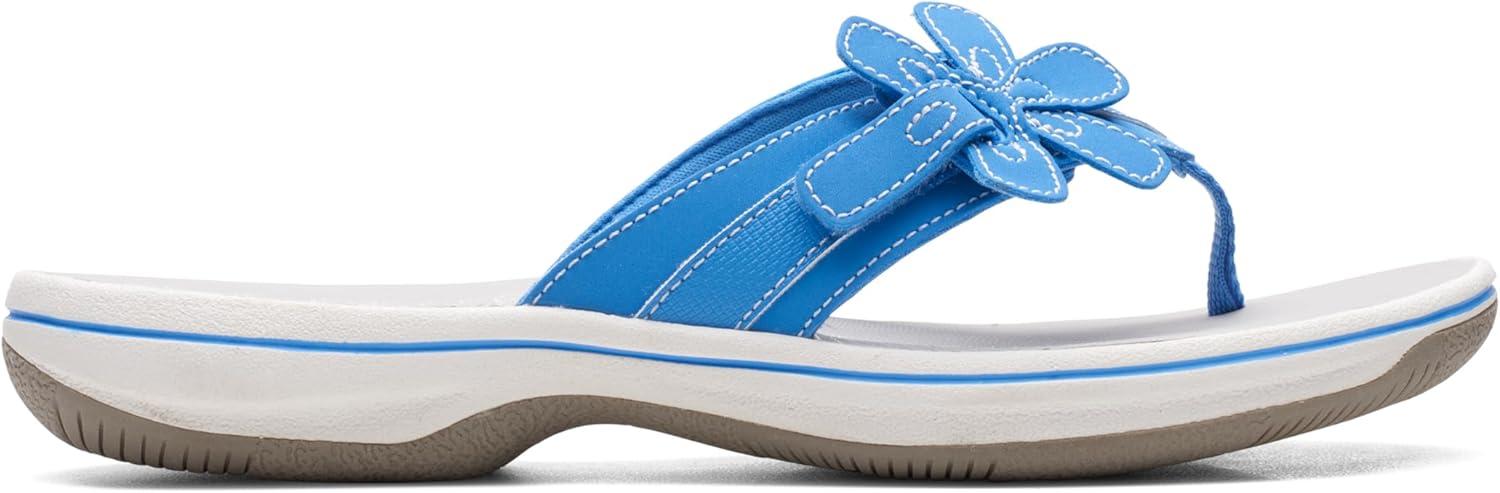 imageClarks Womens Brinkley Flora Cloudsteppers FlipFlopsBlue