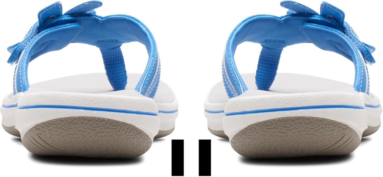 imageClarks Womens Brinkley Flora Cloudsteppers FlipFlopsBlue