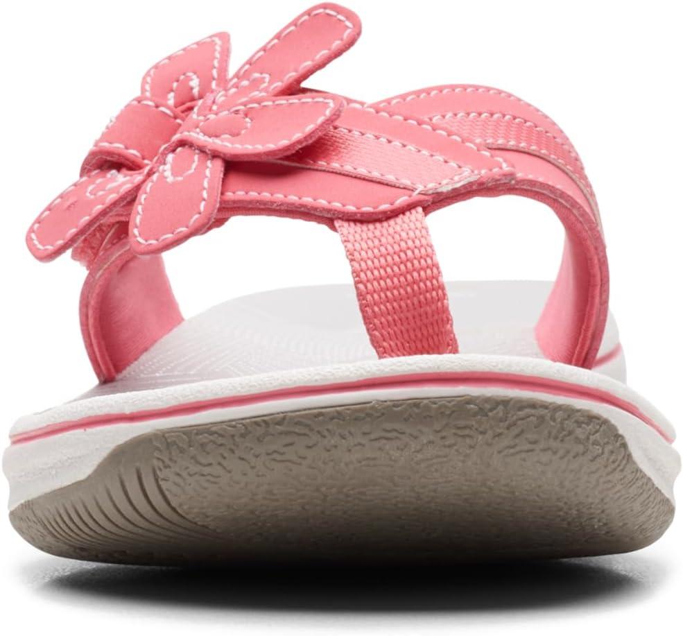 imageClarks Womens Brinkley Flora Cloudsteppers FlipFlopsBright Coral Synthetic