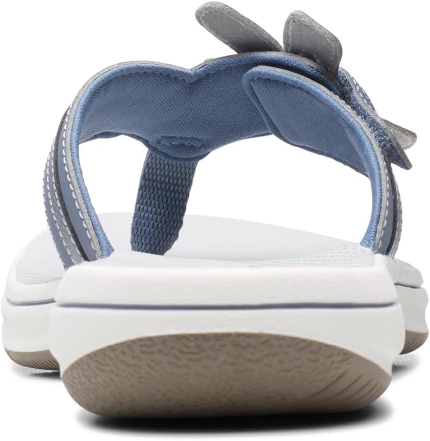imageClarks Womens Brinkley Flora Cloudsteppers FlipFlopsDenim Blue Synthetic