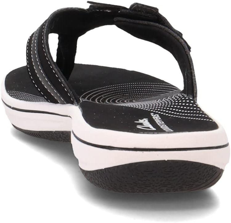 imageClarks Womens Brinkley Flora Cloudsteppers FlipFlopsHang Black