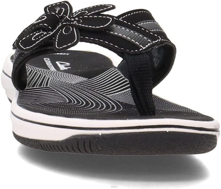 imageClarks Womens Brinkley Flora Cloudsteppers FlipFlopsHang Black