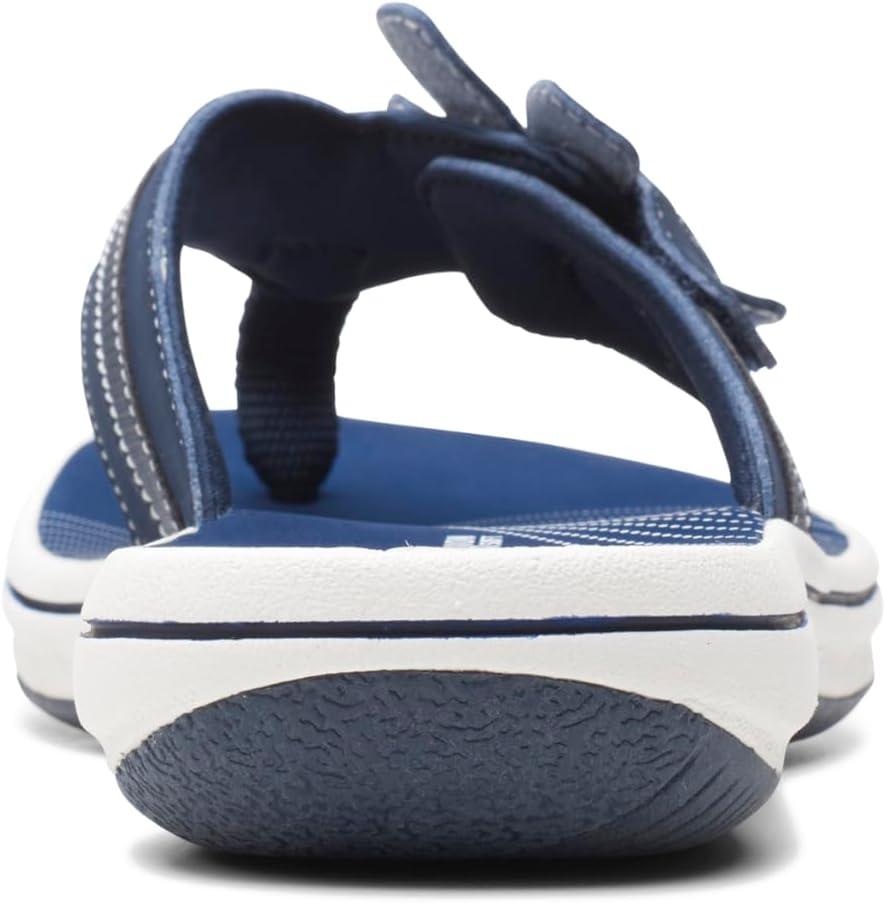 imageClarks Womens Brinkley Flora Cloudsteppers FlipFlopsNavy
