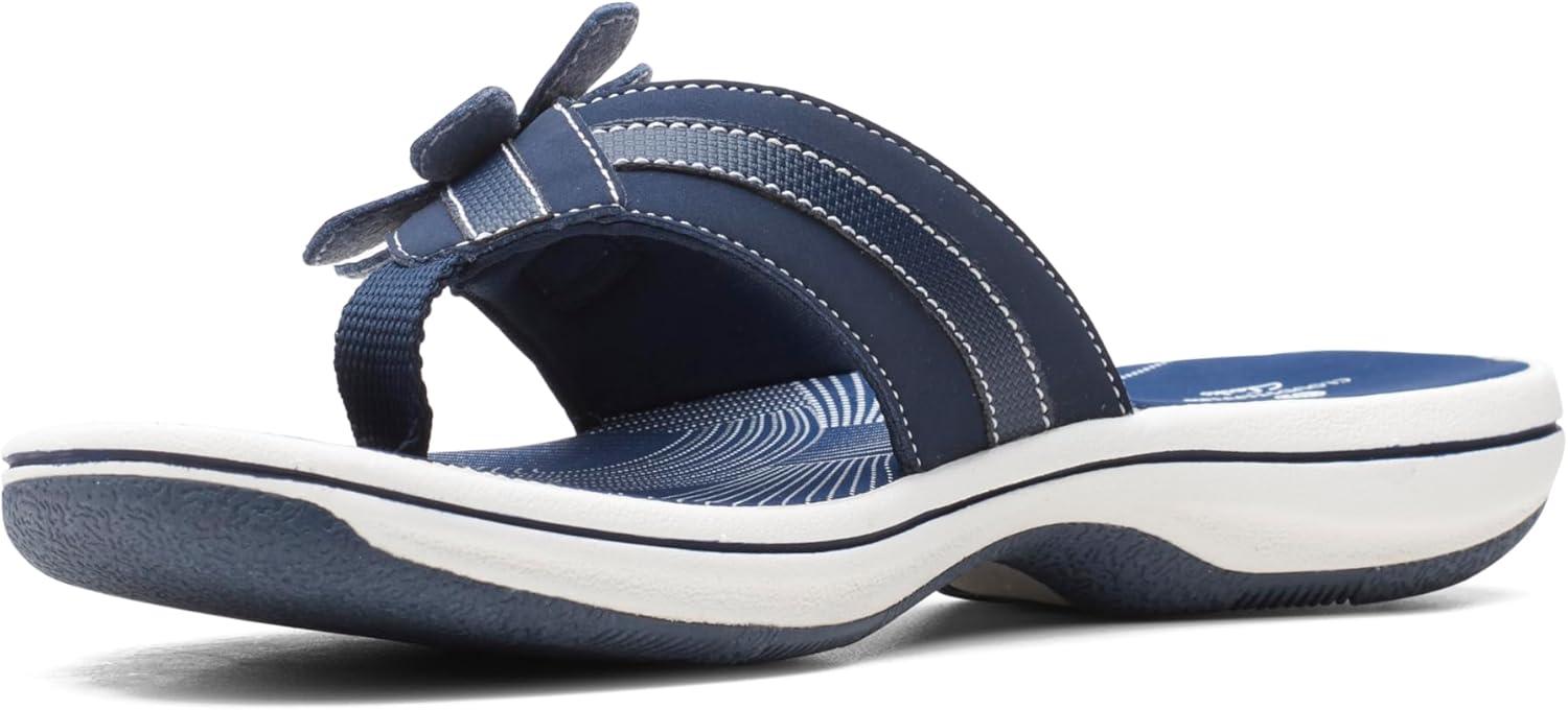 imageClarks Womens Brinkley Flora Cloudsteppers FlipFlopsNavy