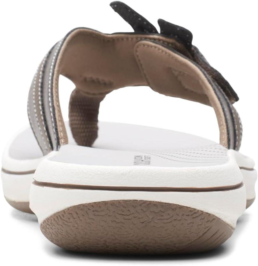 imageClarks Womens Brinkley Flora Cloudsteppers FlipFlopsPewter
