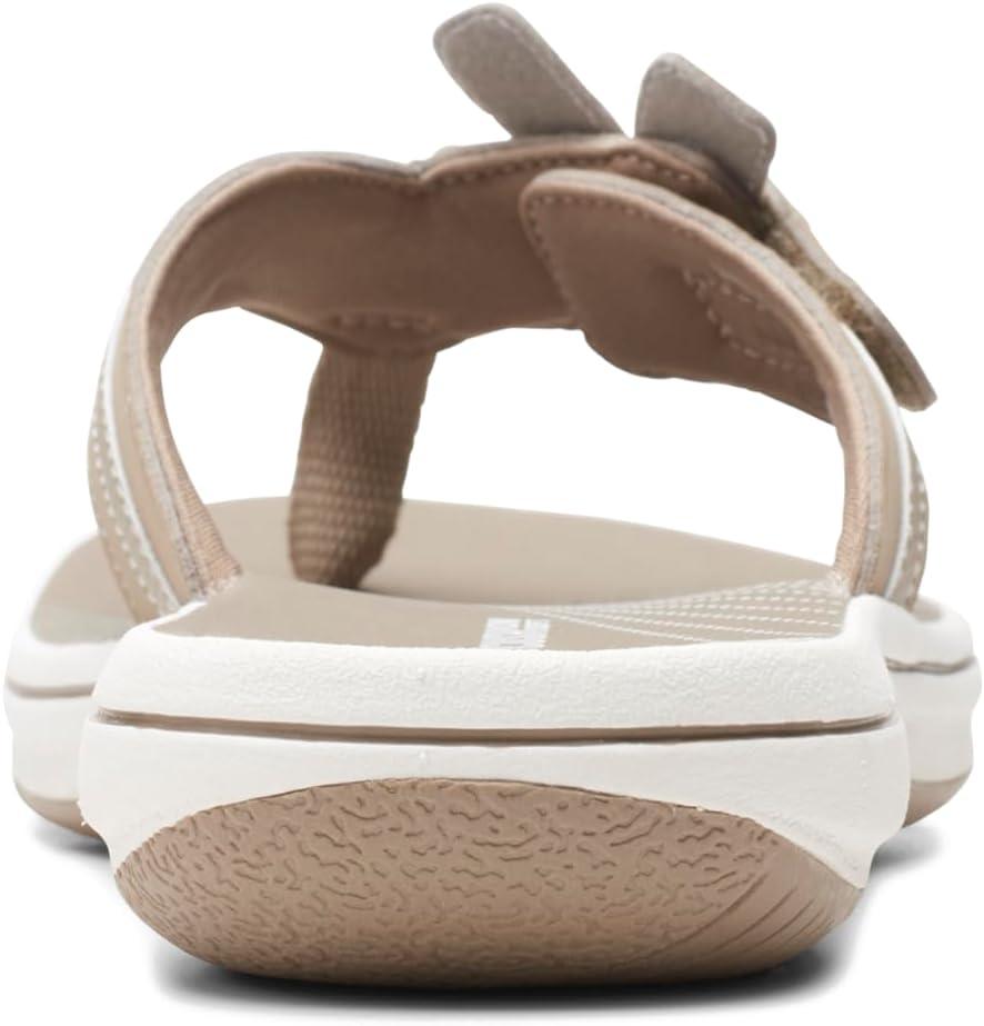 imageClarks Womens Brinkley Flora Cloudsteppers FlipFlopsTaupe Synthetic