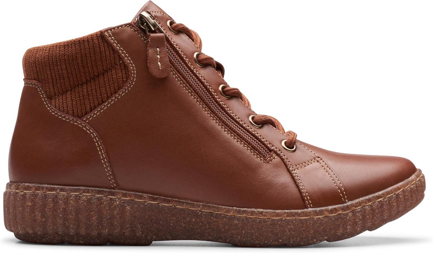 imageClarks Womens Caroline Park Ankle BootTan Combi