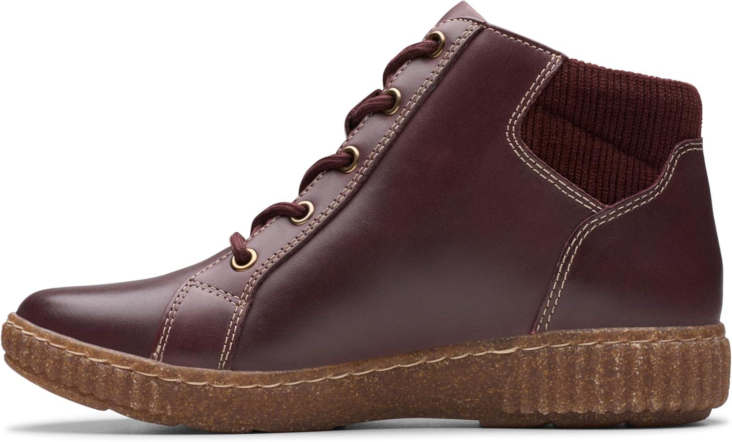 imageClarks Womens Caroline Park Ankle BootWine Combi