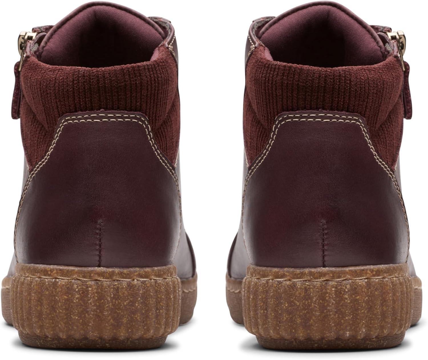 imageClarks Womens Caroline Park Ankle BootWine Combi