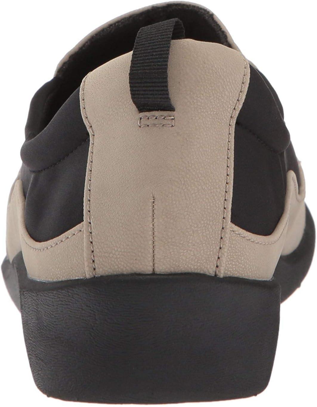 imageClarks Womens CloudSteppers Sillian Paz SlipOn LoaferSand Synthetic Nubuck