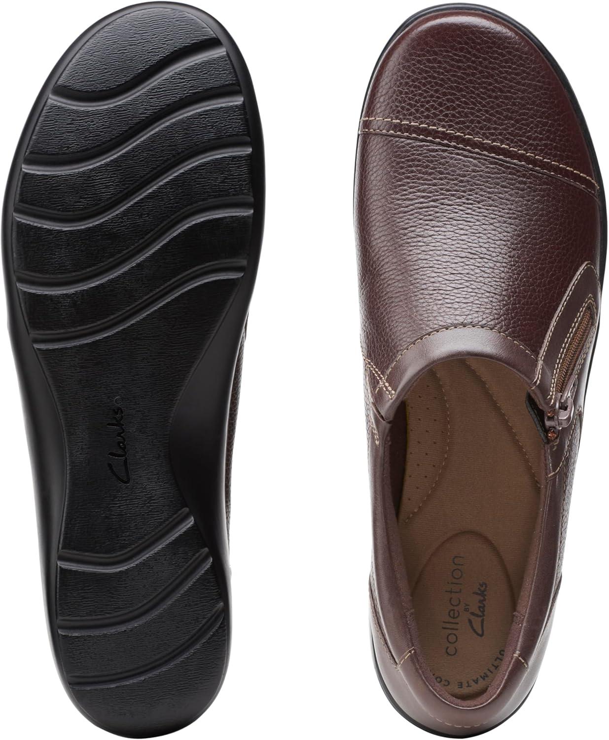 imageClarks Womens Cora GinyDark Brown Tumbled