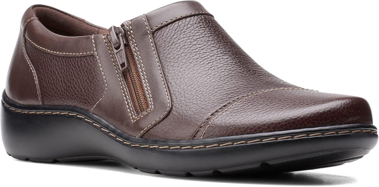 imageClarks Womens Cora GinyDark Brown Tumbled
