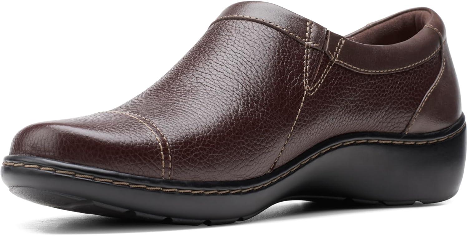 imageClarks Womens Cora GinyDark Brown Tumbled