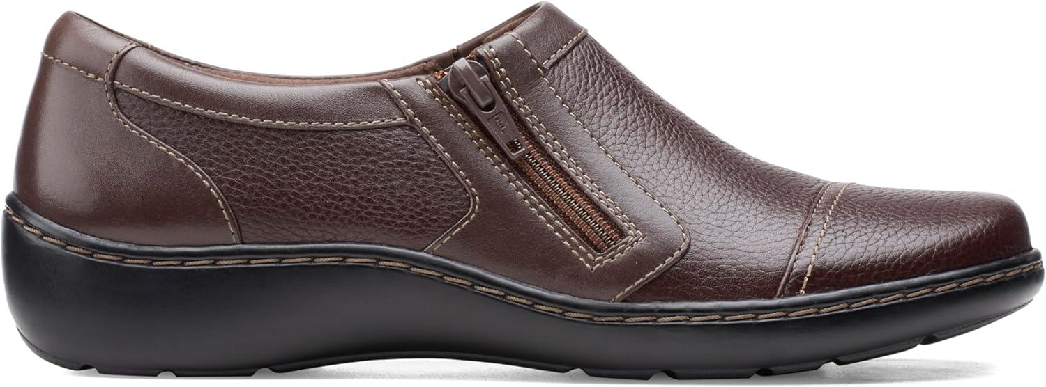 imageClarks Womens Cora GinyDark Brown Tumbled