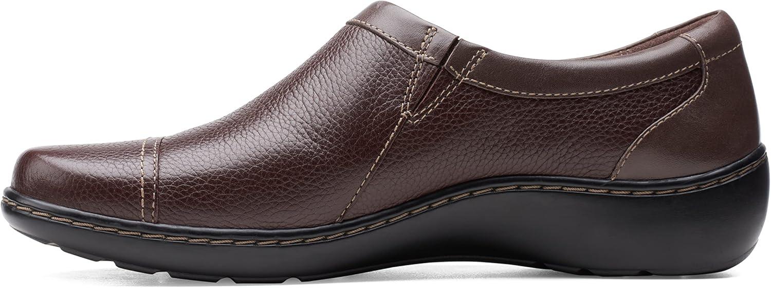 imageClarks Womens Cora GinyDark Brown Tumbled