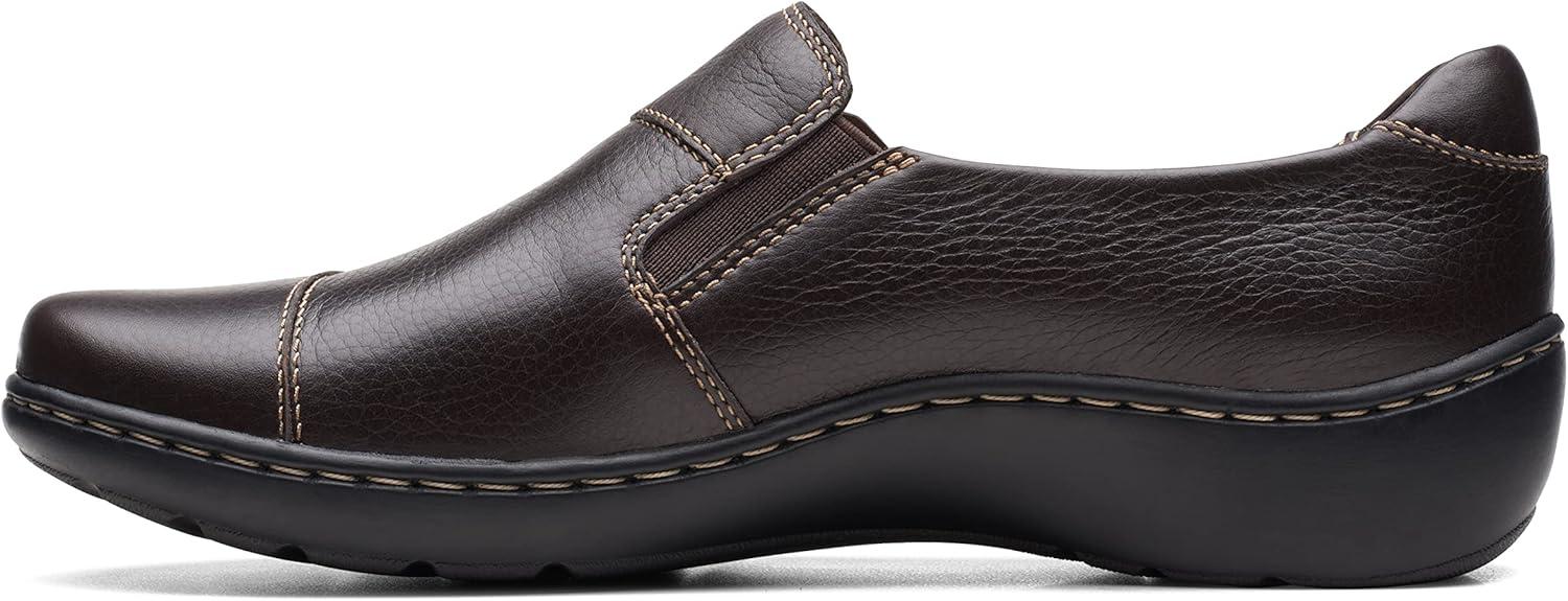 imageClarks Womens Cora Harbor LoafersDark Brown
