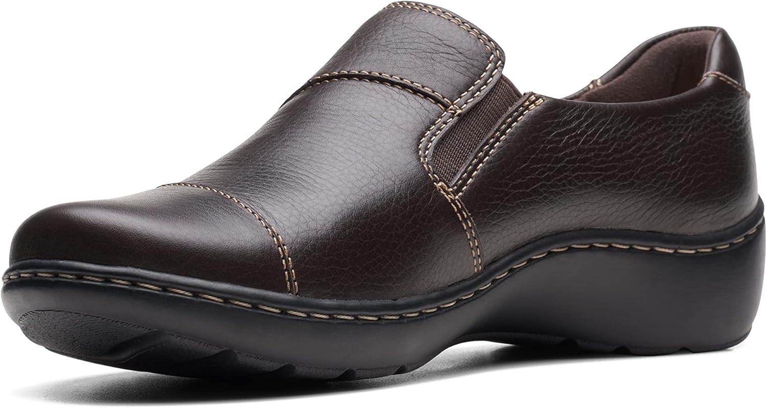 imageClarks Womens Cora Harbor LoafersDark Brown