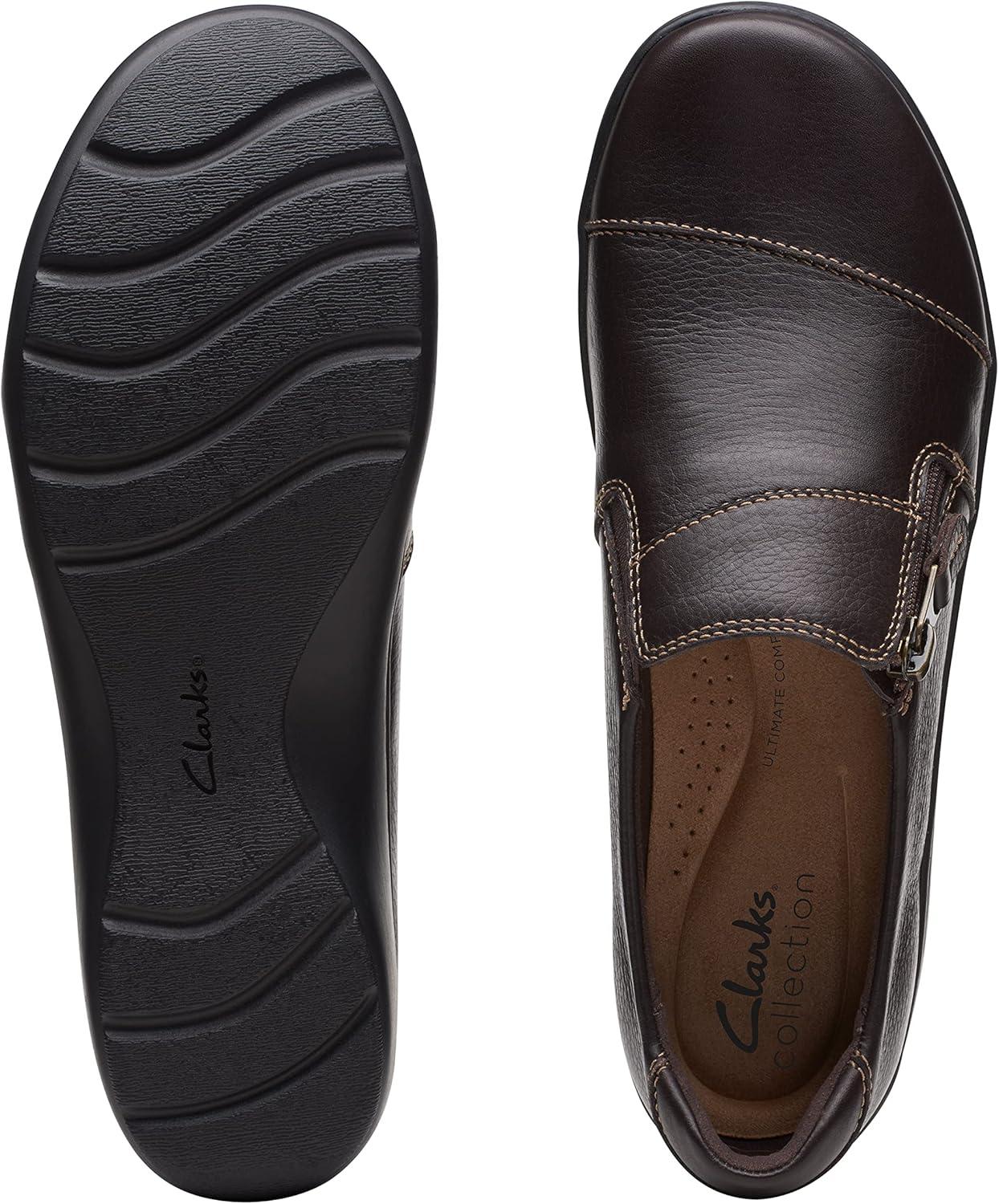 imageClarks Womens Cora Harbor LoafersDark Brown