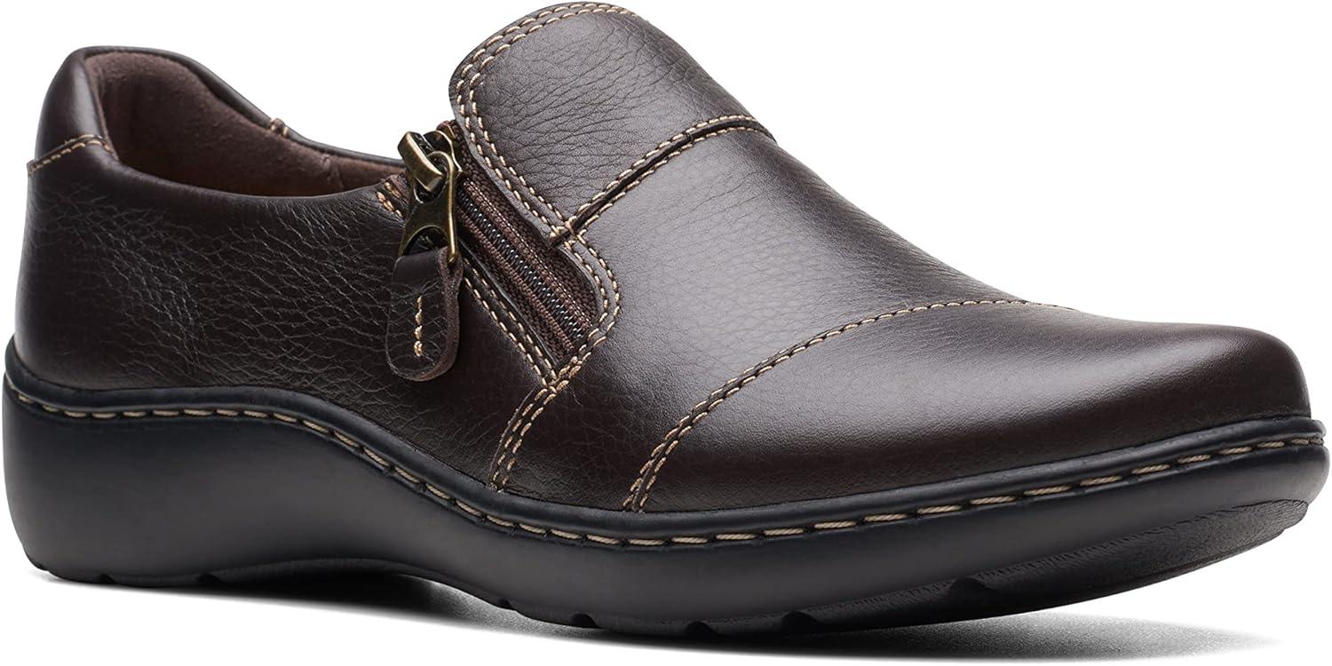 imageClarks Womens Cora Harbor LoafersDark Brown