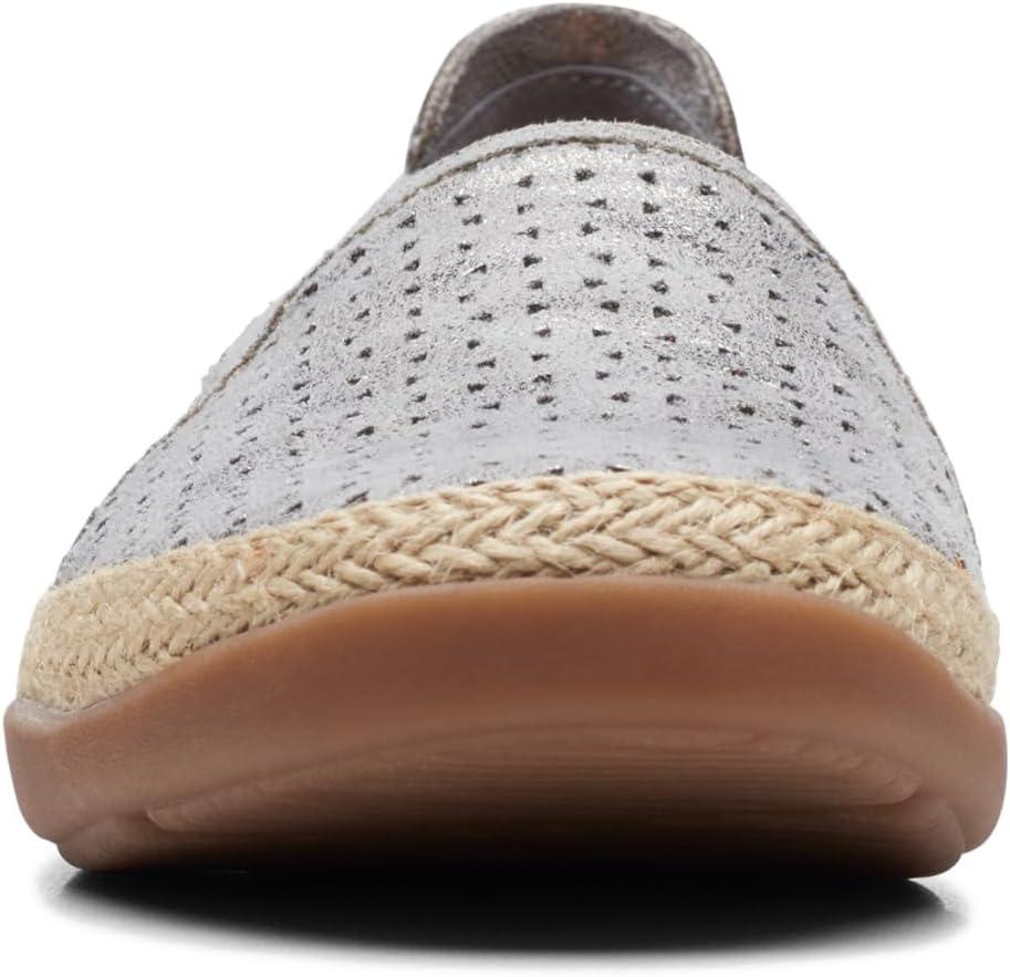 imageClarks Womens Elaina Ruby LoafersPewter Textile