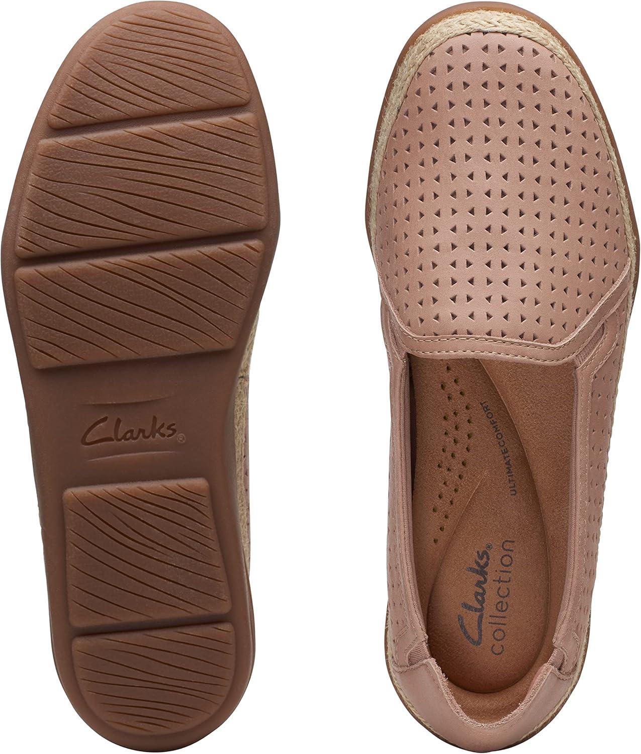 imageClarks Womens Elaina Ruby LoafersWarm Beige Leather