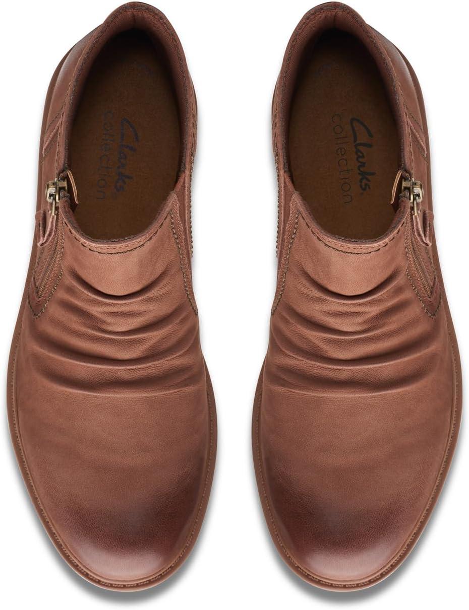 imageClarks Womens Hearth Dove Ankle BootsTan Nubuck