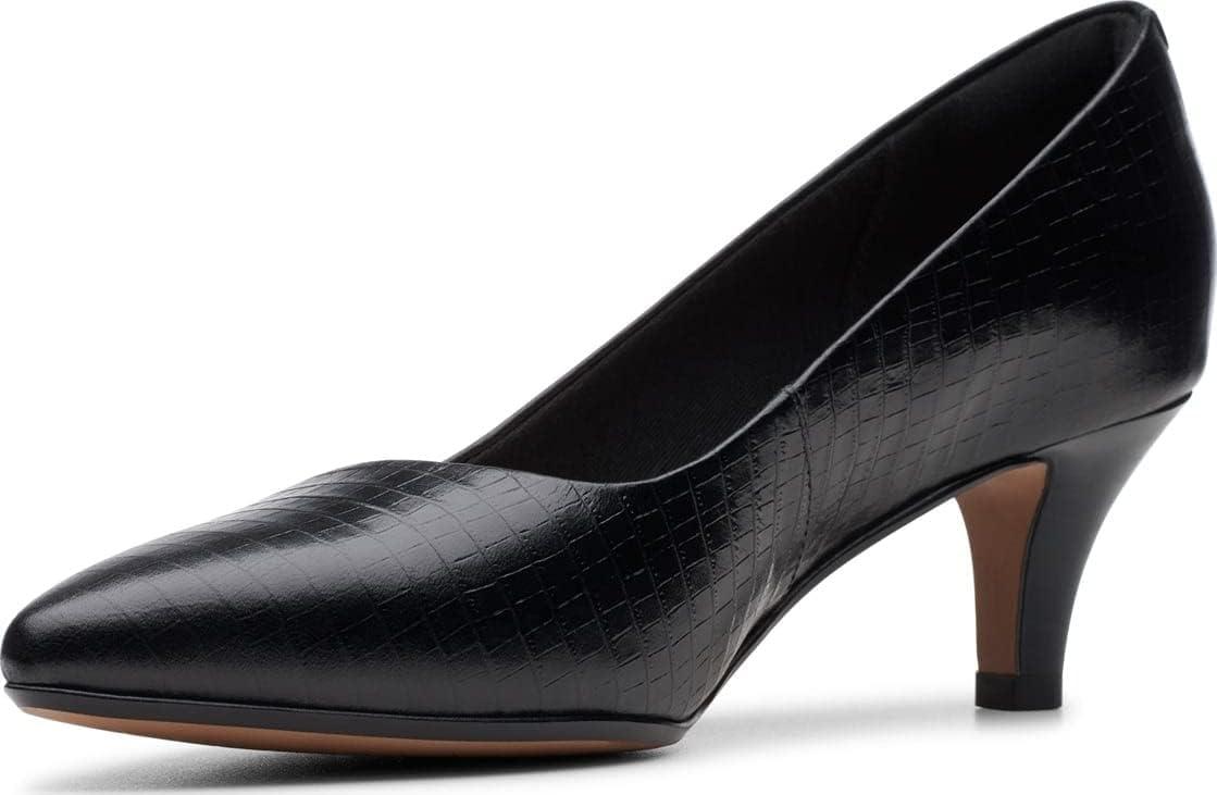 imageClarks Womens Linvale Jerica PumpBlack Croco Leather