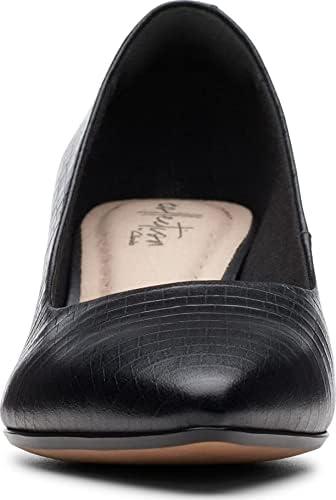 imageClarks Womens Linvale Jerica PumpBlack Croco Leather