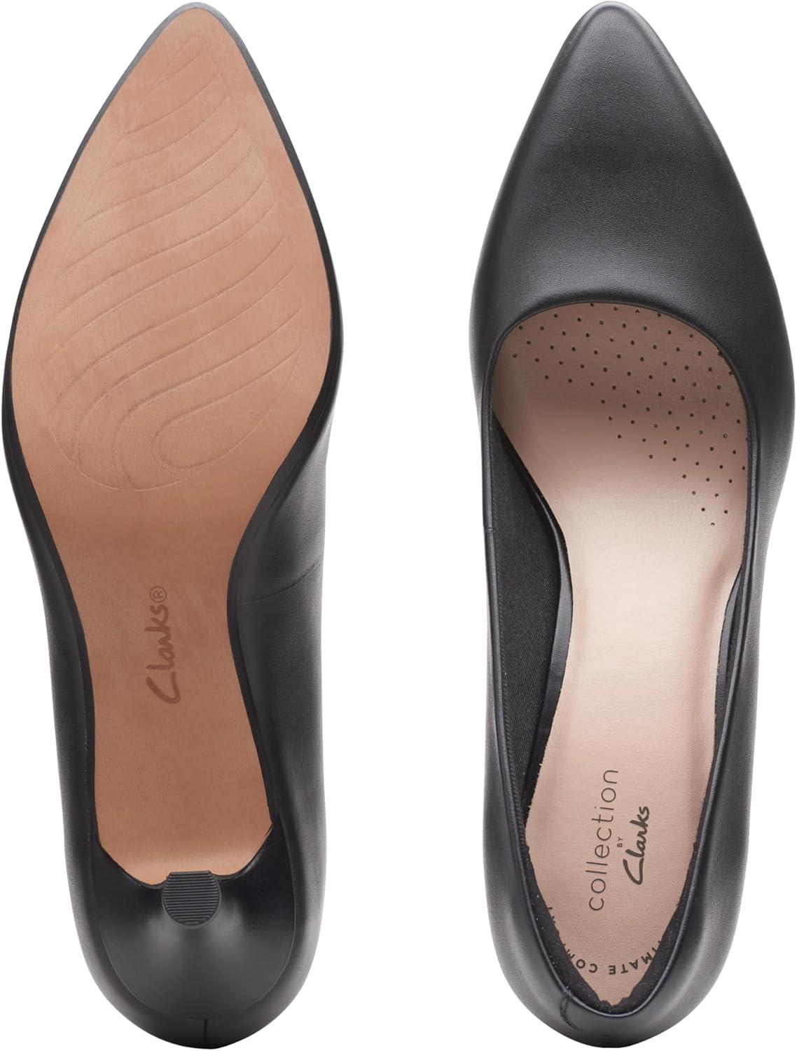 imageClarks Womens Linvale Jerica PumpBlack Leather