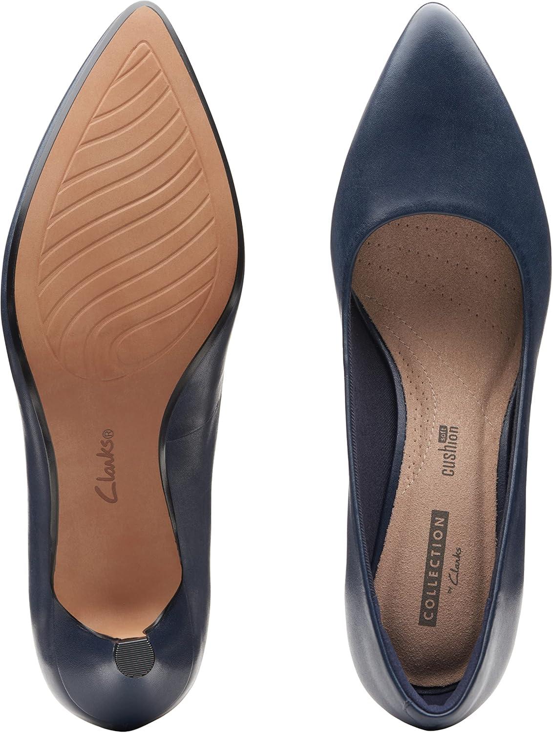 imageClarks Womens Linvale Jerica PumpNavy Leather