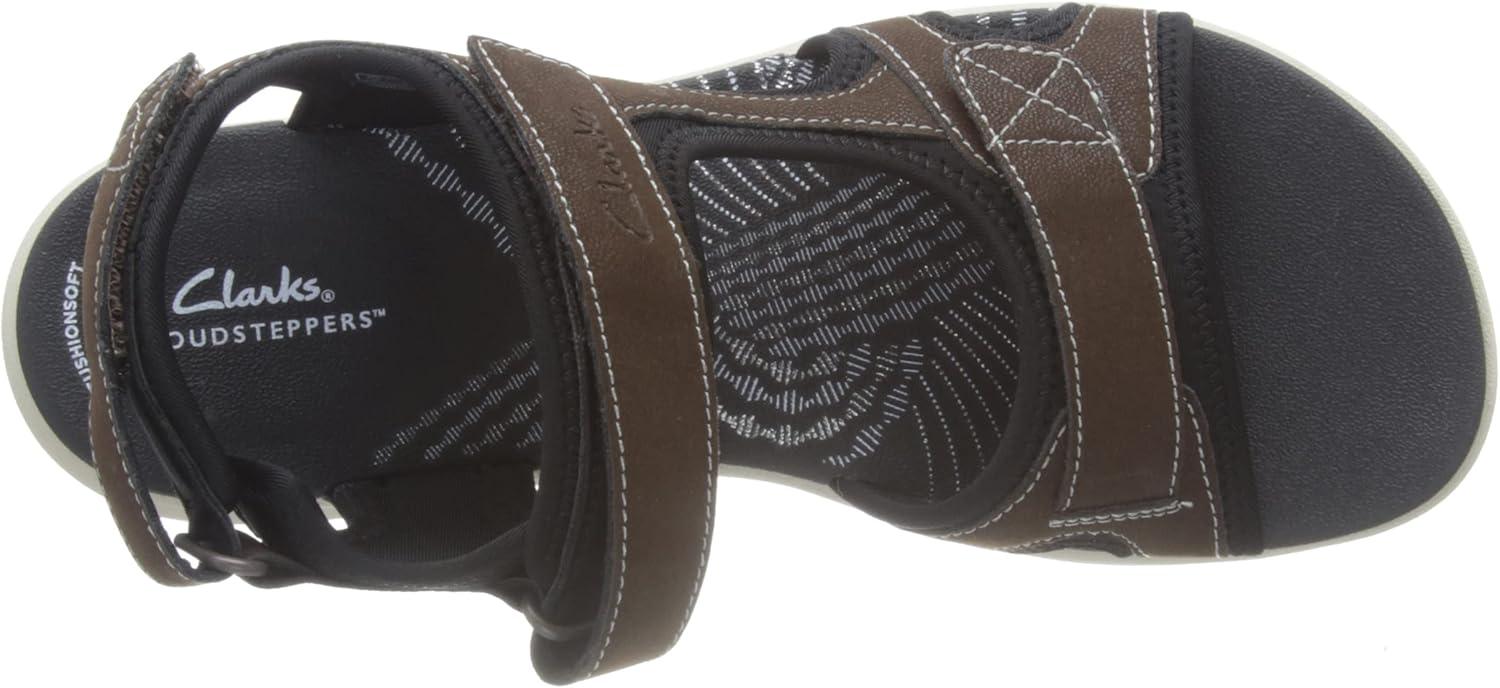 imageClarks Womens Mira Bay Flat SandalsBrown