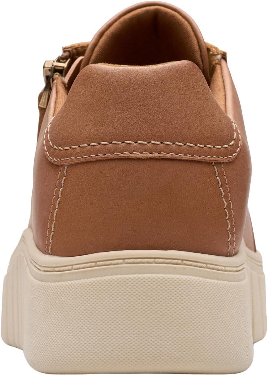 imageClarks Womens Mykah Joy SneakerTan Leather