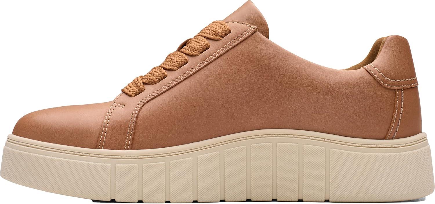 imageClarks Womens Mykah Joy SneakerTan Leather