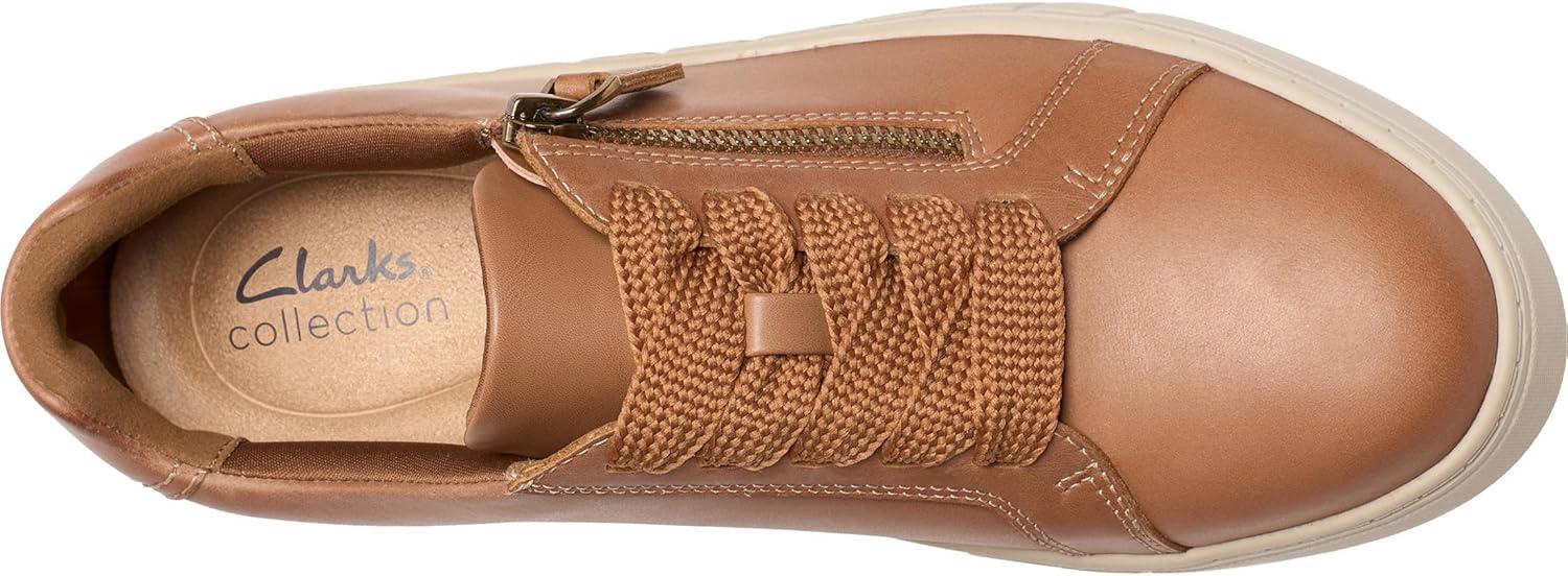 imageClarks Womens Mykah Joy SneakerTan Leather