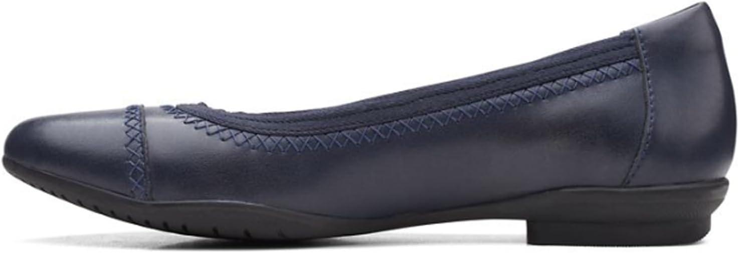imageClarks Womens Sara Ballet FlatNavy Leather