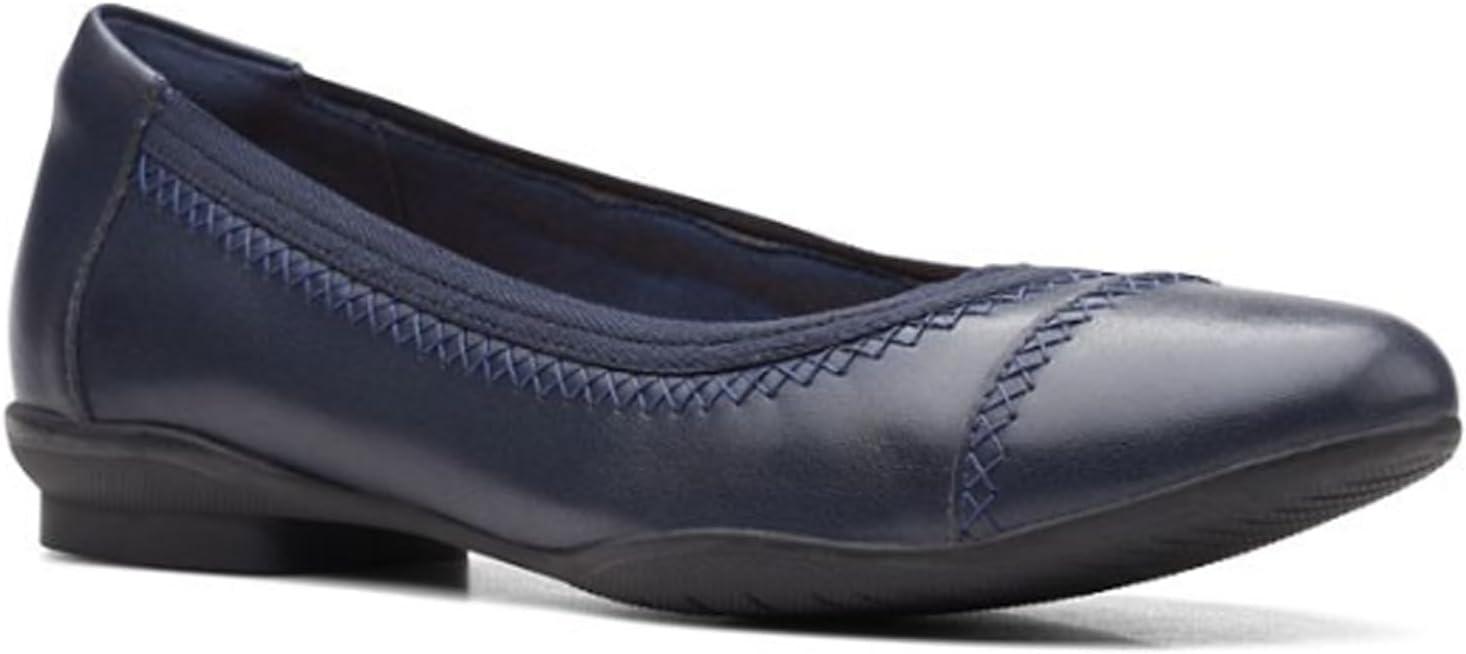 imageClarks Womens Sara Ballet FlatNavy Leather