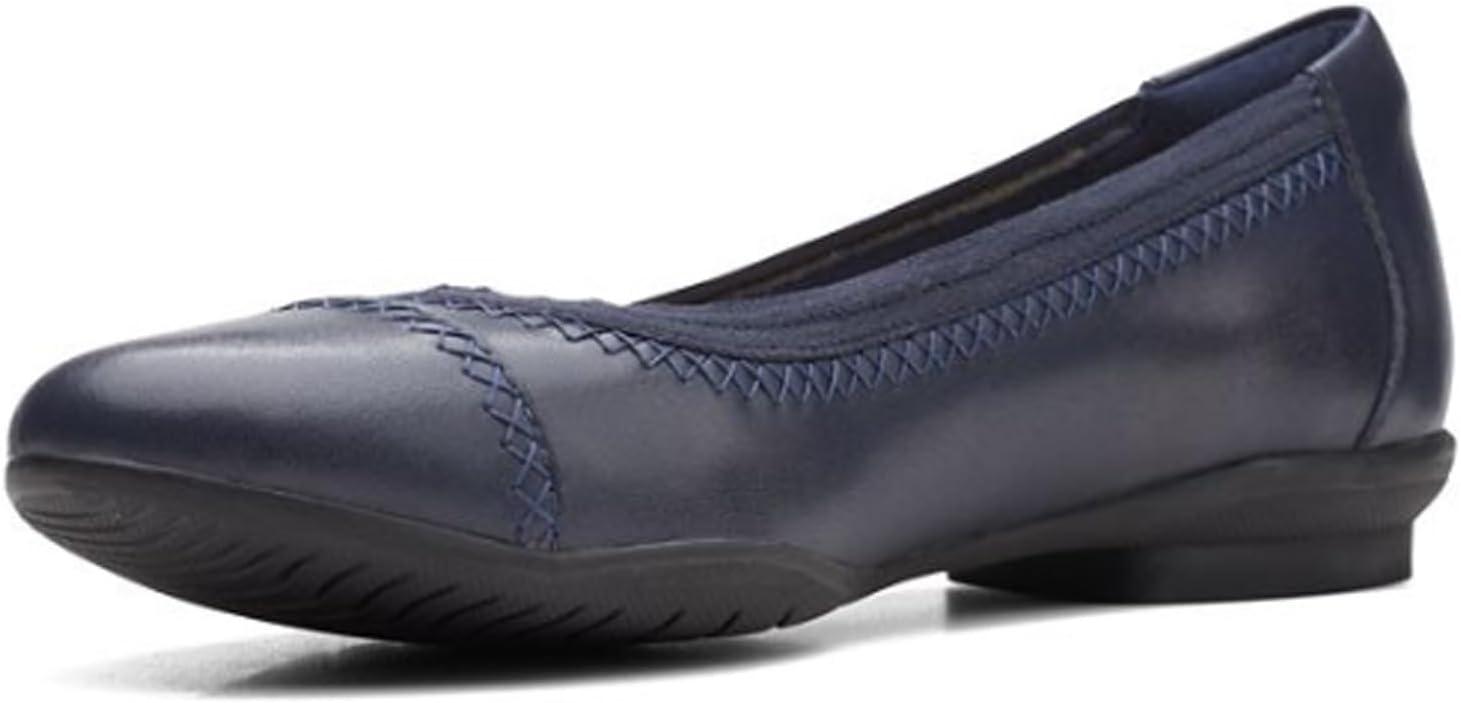 imageClarks Womens Sara Ballet FlatNavy Leather