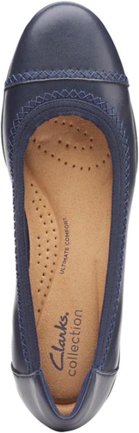 imageClarks Womens Sara Ballet FlatNavy Leather