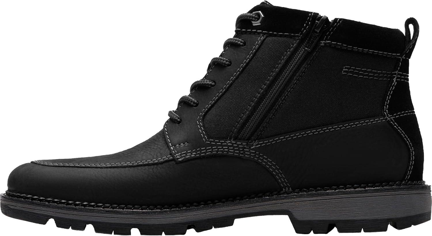 imageClarks mens Maplewalk RiseBlack Leather